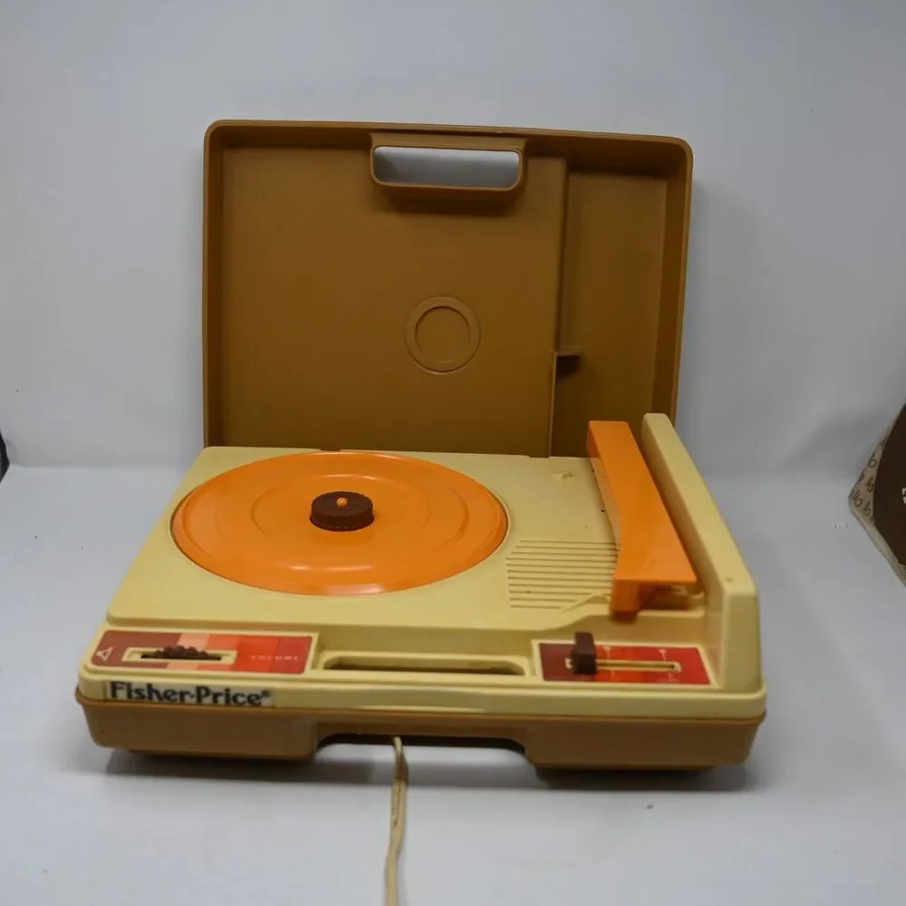 Vintage Fisher Price Record Player 825 Portable Turntable Tested